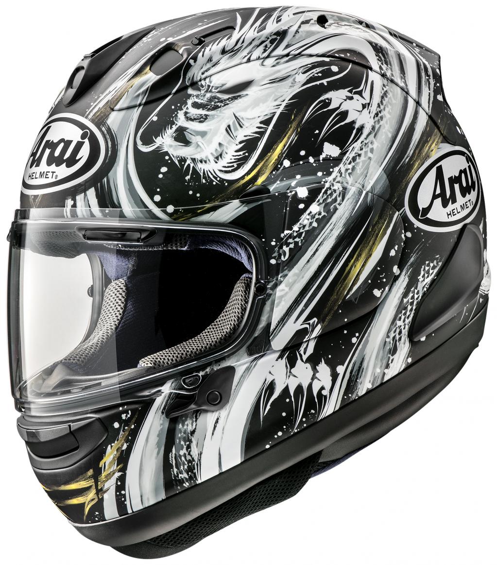 ドラゴン柄が超強烈！ ARAI RX-7Xに清成龍一選手モデル登場｜Motor-Fan