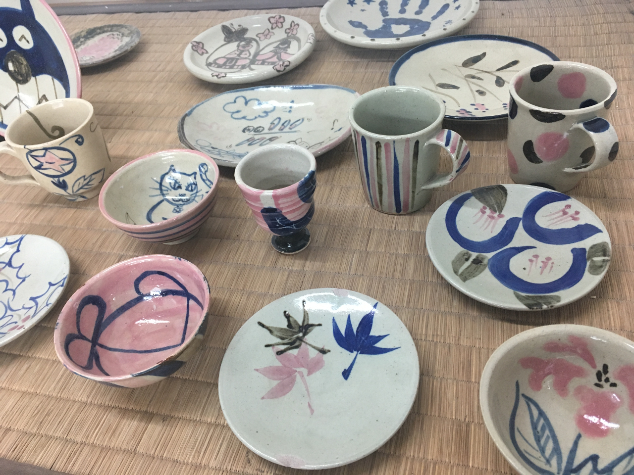 益子焼 絵皿 ○益子焼×絵付け体験○世界に1つだけの益子焼(^^)湯のみ