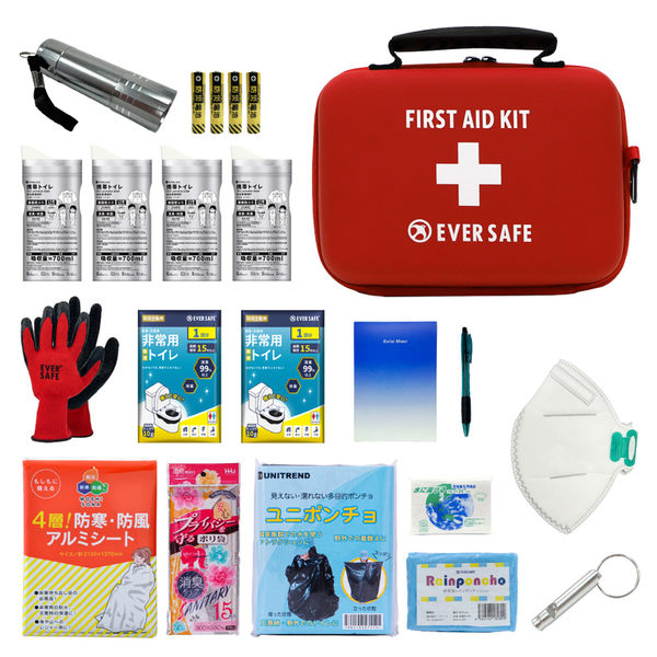 車載用防災ポーチセット 1セット 防災セット 防災グッズ 非常用