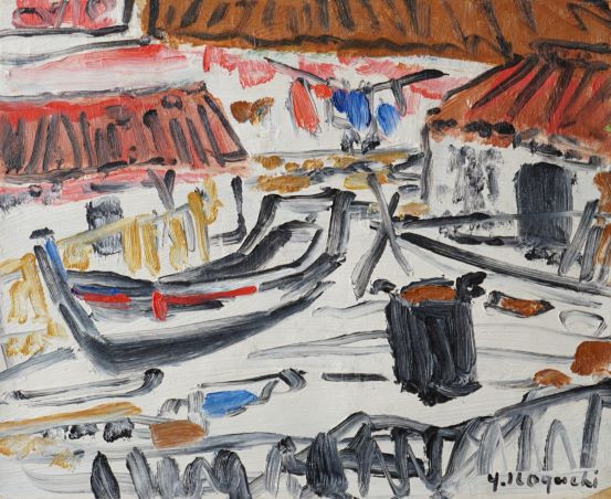 野口弥太郎 油彩 10号 真作 サインあり ロアール城 洋画巨匠 【公式通販】