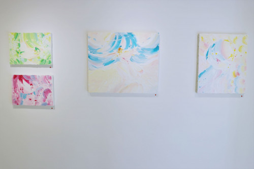 原画】小田望楓 「受け取ってくれる？」20cm×20cm原画 COA 証明書付