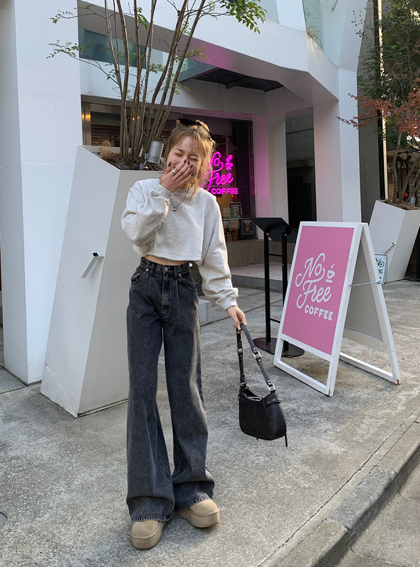 タックデニムワイドパンツ[cu530] | レディースファッション通販の