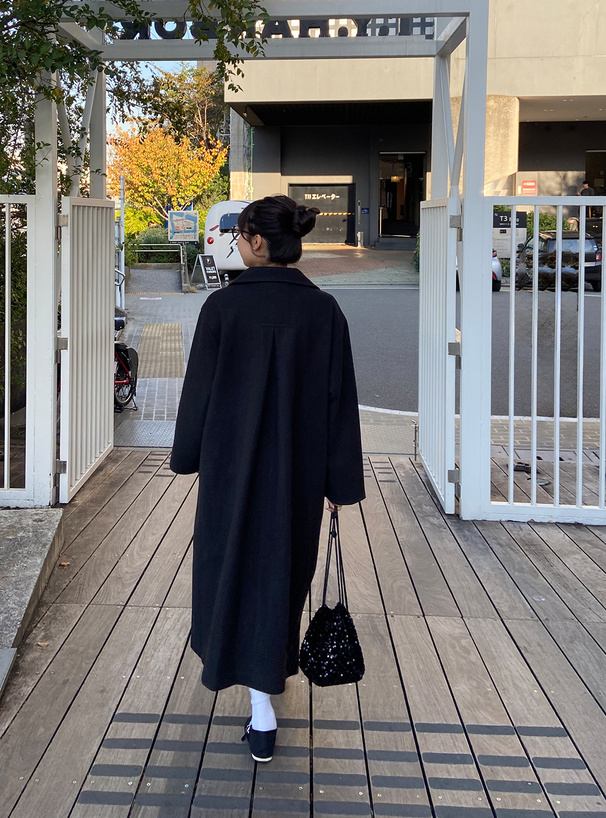 サイドスリットダブルボタンチェスターコート[ze759] | レディース