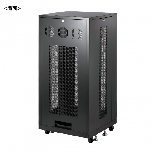 サーバーラック｜19インチマウント・24U・中型・メッシュ扉・放熱対応