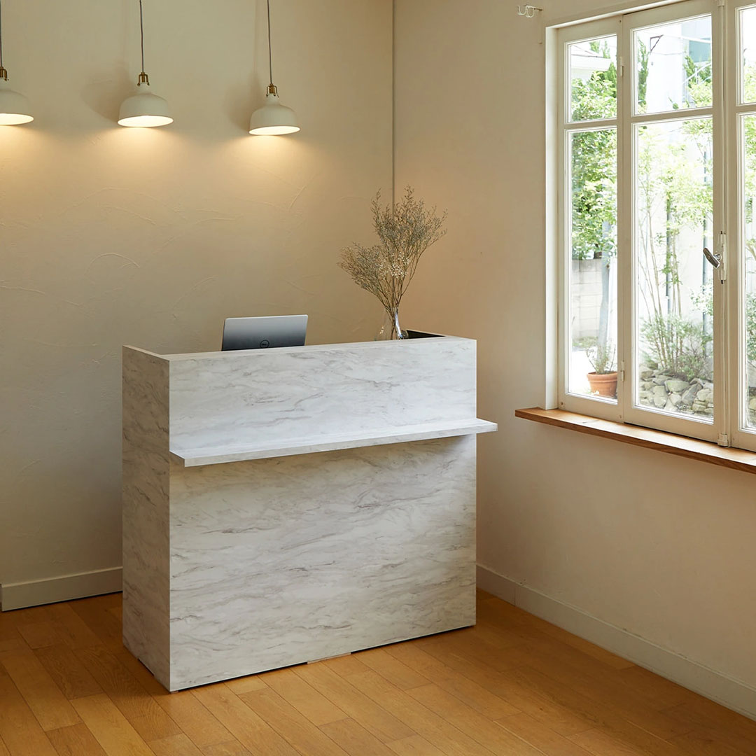 セミオーダー レジカウンター DELUXE-1200(日本製)(ダークグレイッシュ