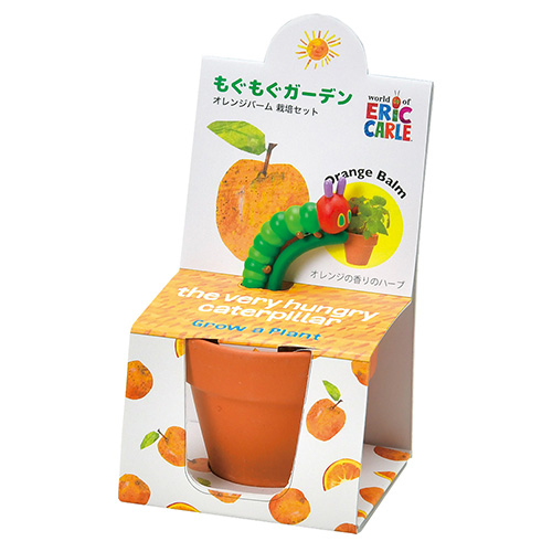 聖新陶芸 はらぺこあおむし もぐもぐガーデン栽培セット オレンジ