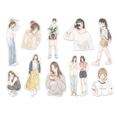 マインドウェイブ アミ ステッカー 81794 コミックガール｜【ハンズ