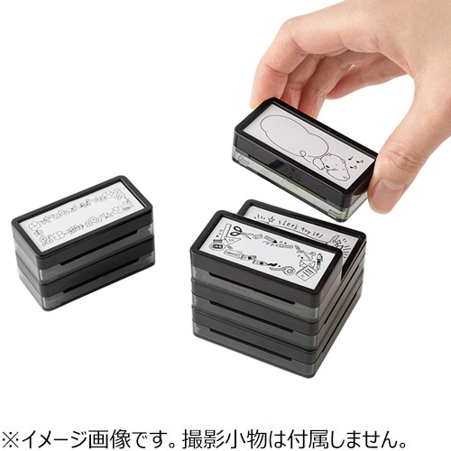 ミドリ（MIDORI） スタンプ 浸透印 ハーフ アザラシ柄 35506006