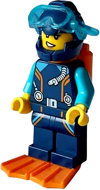 LEGO City Arctic Explorer Diver Female • Minifig cty1640