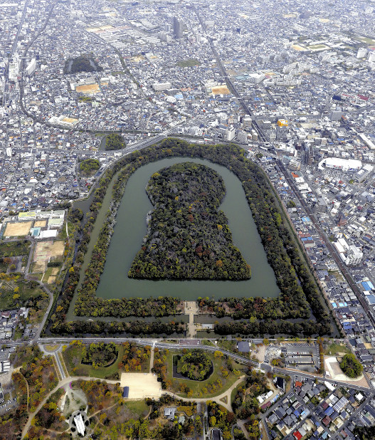 日本の古切手 美しい世界遺産 百舌鳥・古市古墳群 10枚 日本の古切手