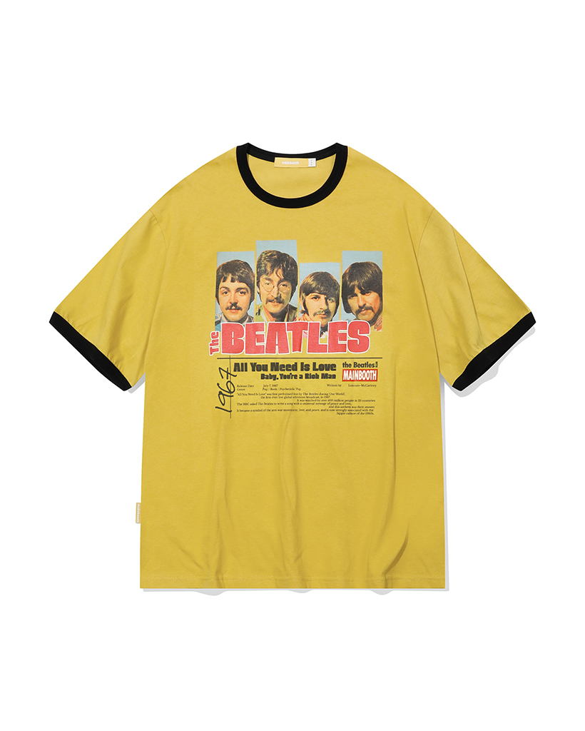 The Beatles] Love T-shirt(YELLOW) | ファッション通販サイト NUGU