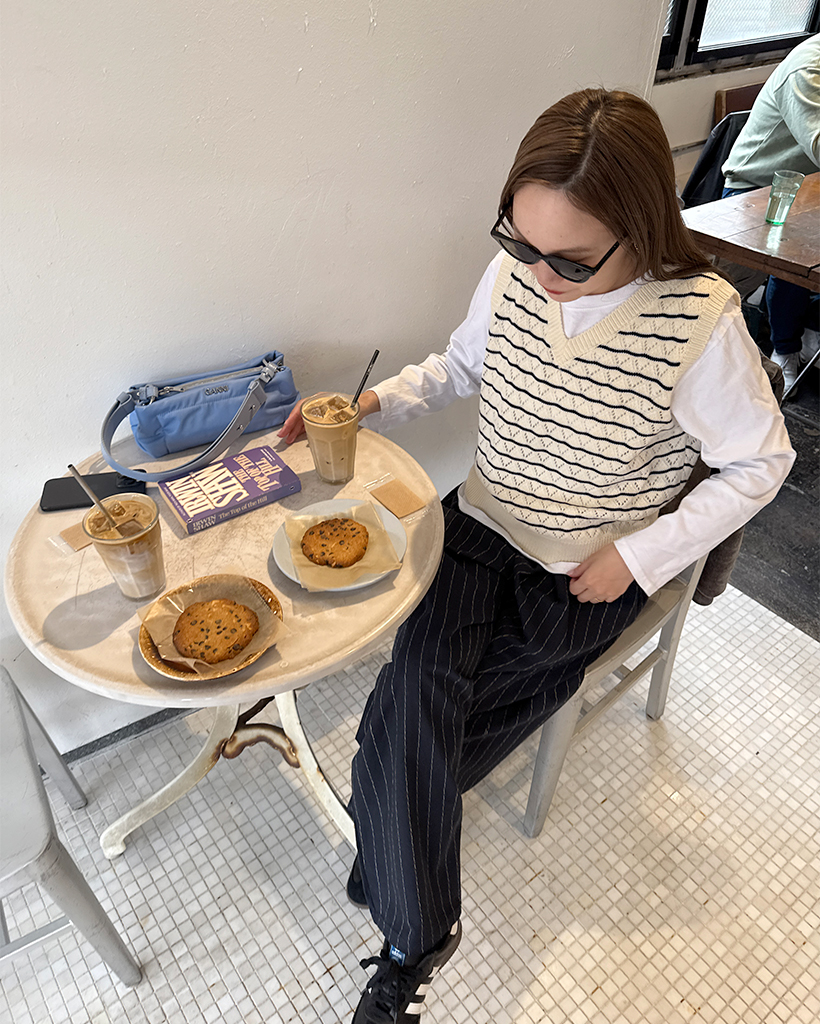 ユニセックス)ストライプバンディングパンツ | ファッション通販サイト