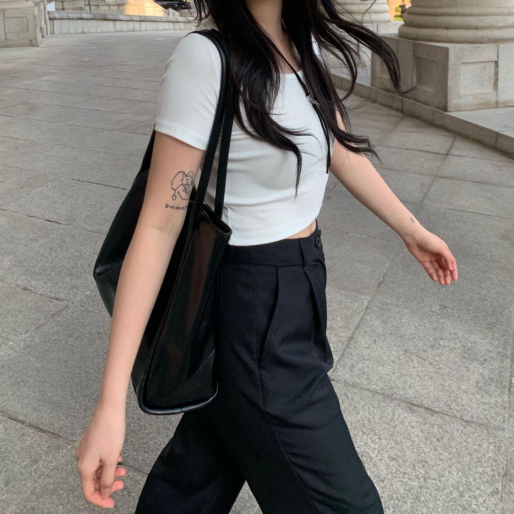 レザービッグショルダーバッグ | ファッション通販サイト NUGU