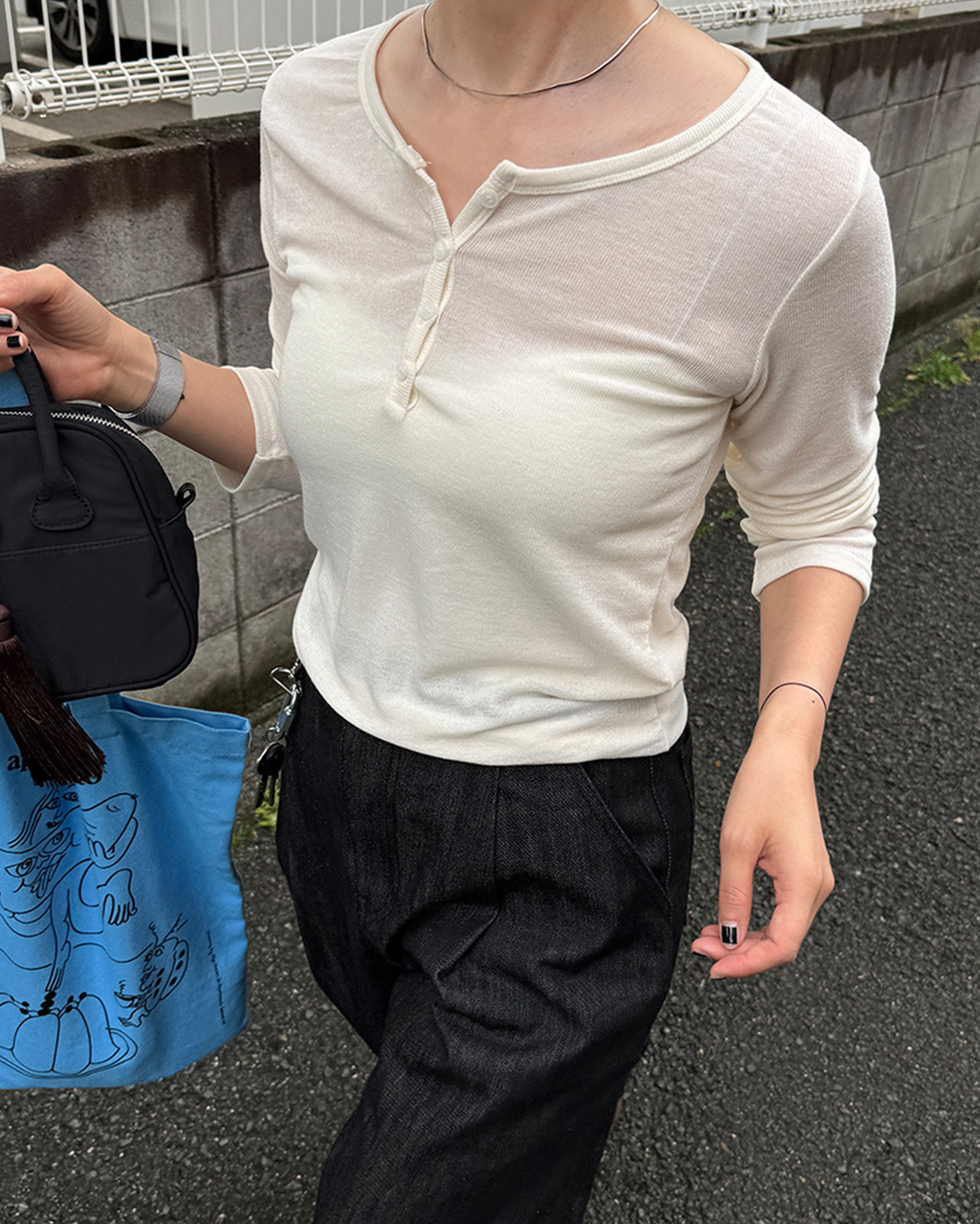 ヘンリーネックカットソー | ファッション通販サイト NUGU