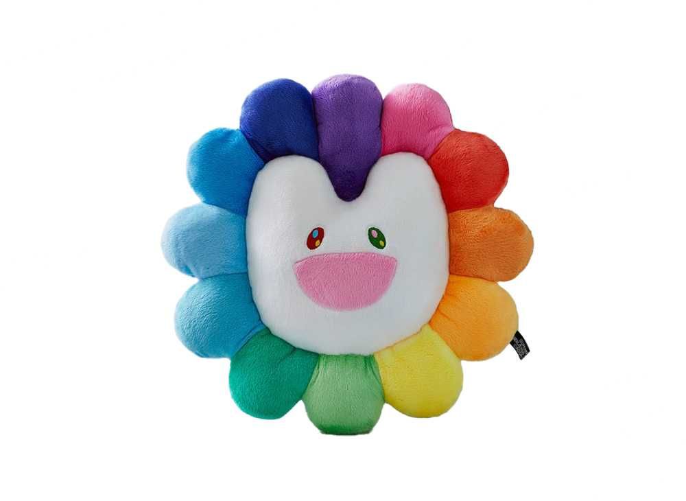 村上隆 2m クッション ピンクアイボリー ブラウン カイカイキキ 村上隆