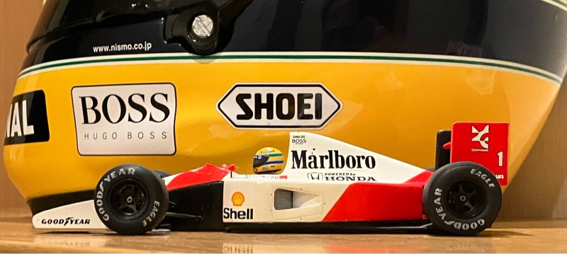 希少1988年マクラーレンホンダアイルトンセナ1/2サイズヘルメット