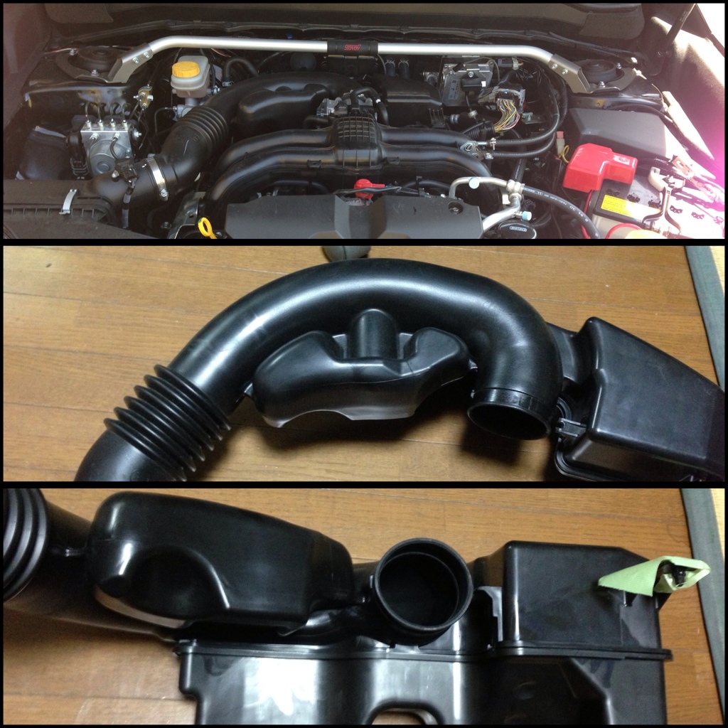 柿本改 インテークチャンバー取付確認。（スバル フォレスター・SJ）by