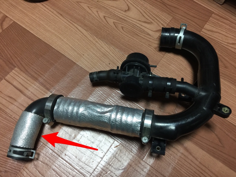 純正インテークパイプ断熱（ダイハツ コペン・L880K）by ヒキ - みんカラ