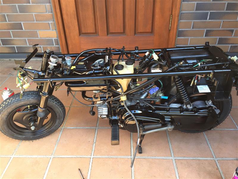 モトコンポ分解－組み立て19 ガソリンタンク（ホンダ モトコンポ）by