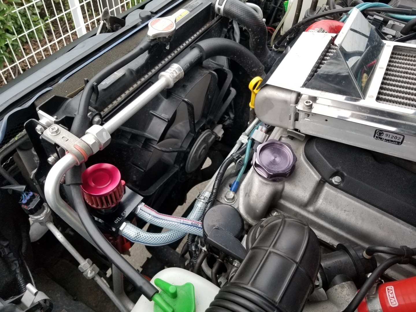 オイルキャッチタンク CARBING JB23Wジムニーにて使用