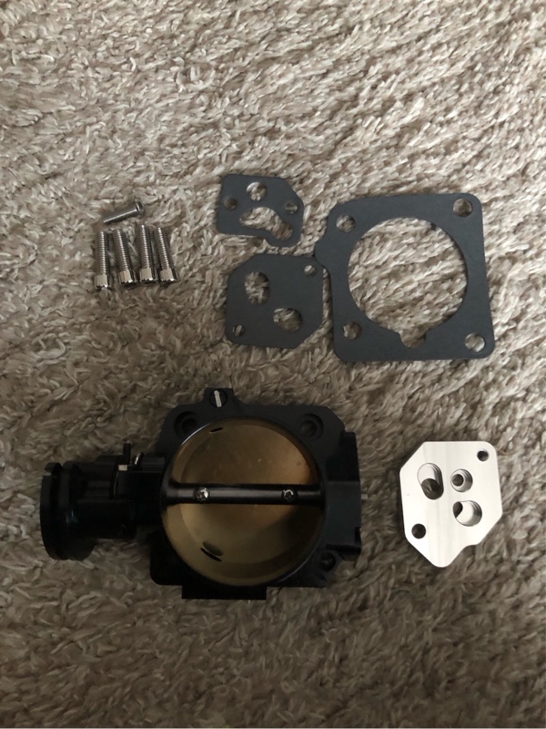 NA8 ビックスロットルボディ 64mm アルミ削り出し シルバー 線形