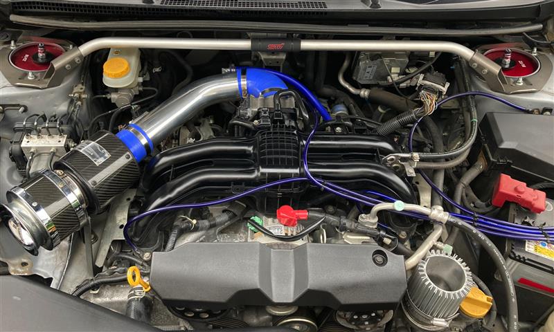 SATISFACTION カーボンチャンバー取付（スバル インプレッサ G4・GJ