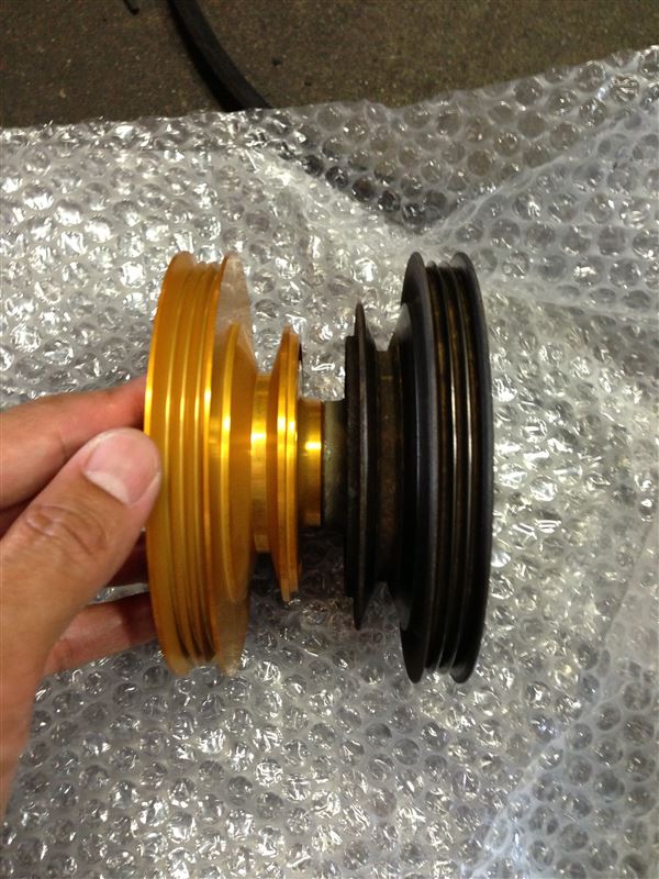 SSI製 ホンダ ビート 軽量エアコン回転数減速クランクプーリー SSI製