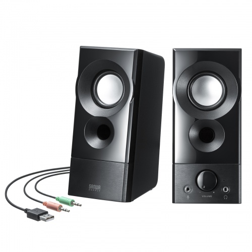 USBスピーカー 16W出力 パソコン/モニター用(S203) PCスピーカー USB