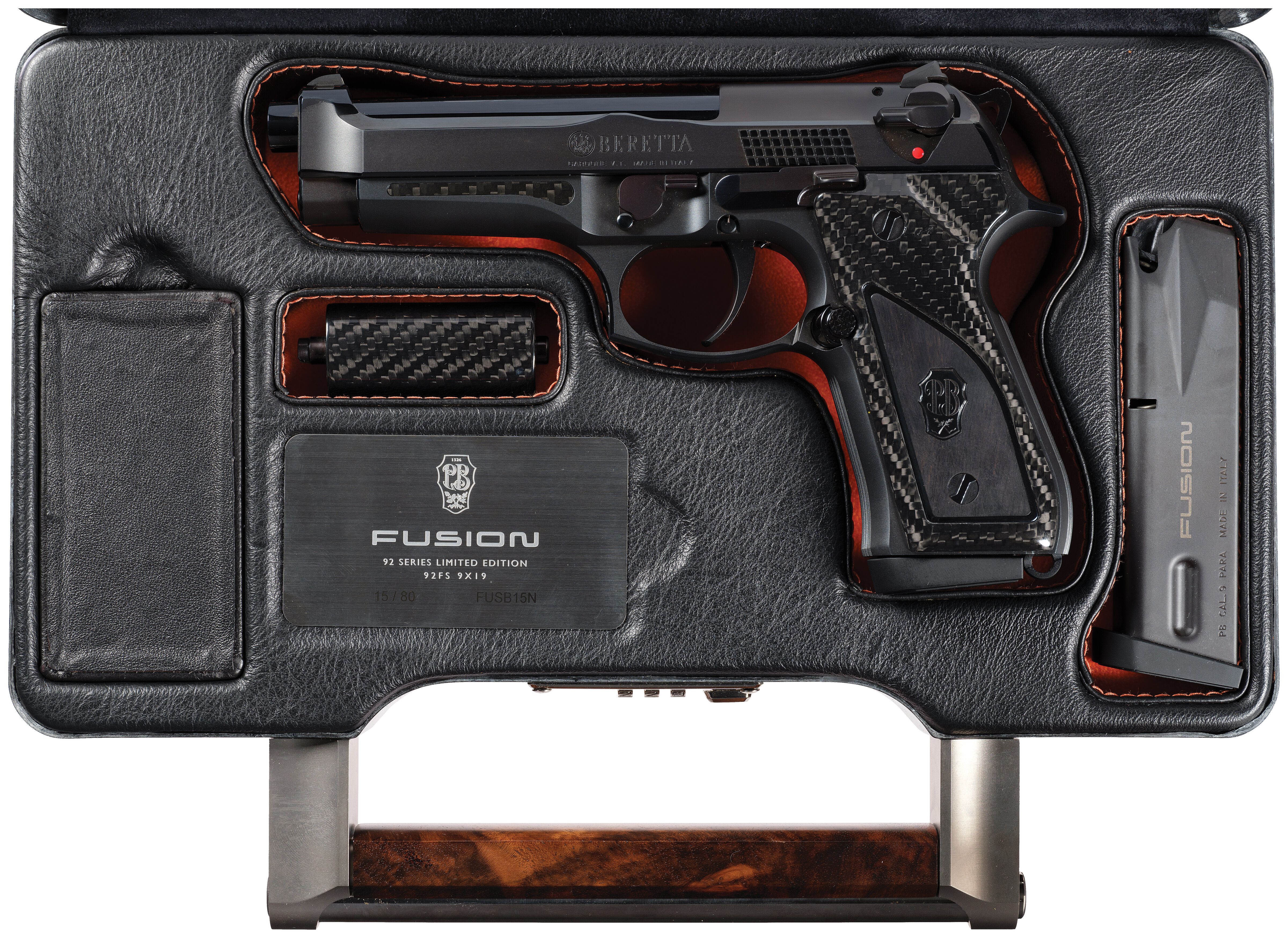 Cased Pietro Beretta/Beretta USA Model 92 FS Fusion Black Pistol