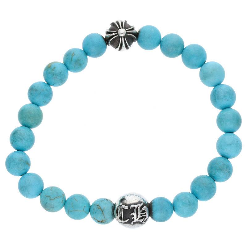 CHROME HEARTS クロムハーツ 8mm ターコイズ ブレスレット CHROME