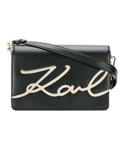 Karl Lagerfeld カールラガーフェルド バッグ型 ブローチ ロゴ Karl