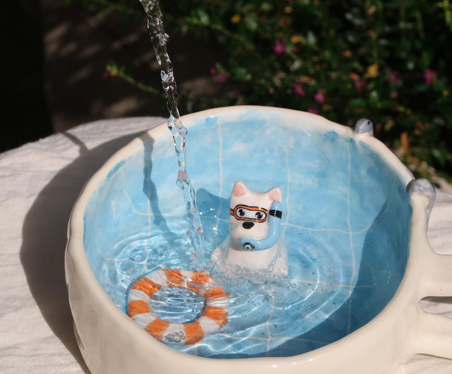 送料無料】香港 カスタムペットフィギュアマグ 犬マグ 猫マグ 手作り