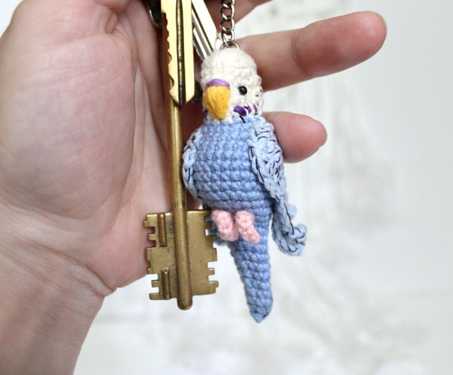 ロシア 【デジタル】セキセイインコキーホルダーかぎ針編みパターン
