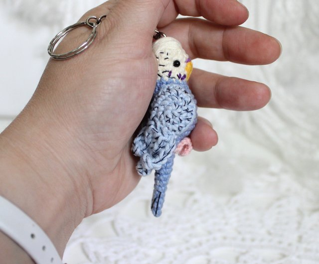 ロシア 【デジタル】セキセイインコキーホルダーかぎ針編みパターン