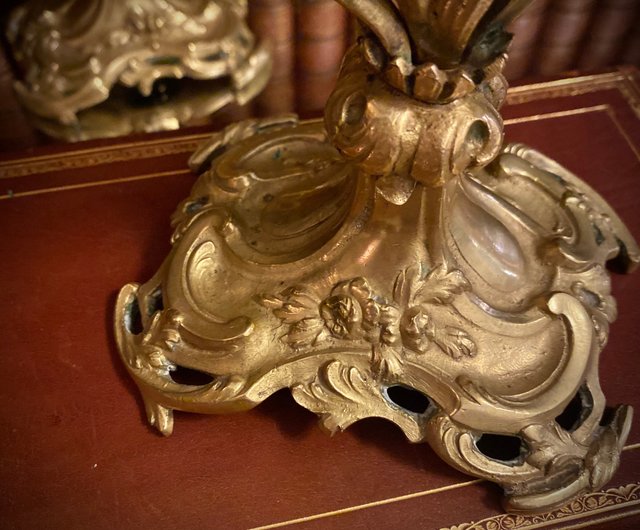 台湾 19世紀 フランス ナポレオン3世時代 ロココ復興様式 鋳銅金鍍金二