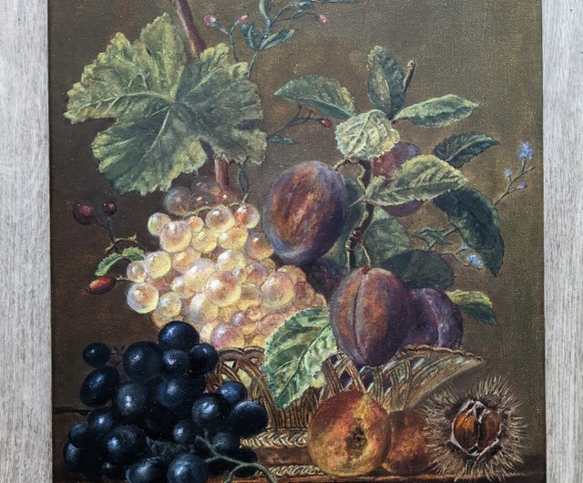 ☆東北発☆ 絵画-油絵/油彩画 作者不詳「クリムトのある静物」肉筆原画/