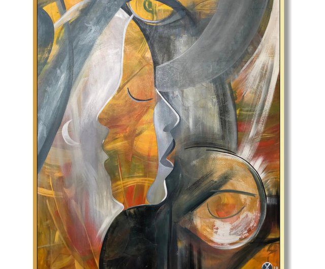 絵画 抽象画 アクリル画 キャンバスRENA F15サイズ 原画 絵 アート