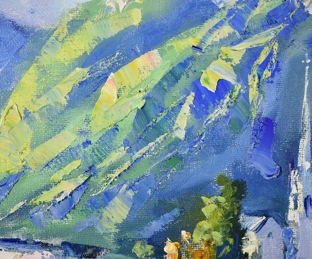 油絵「初夏のハルシュタット」F100号 原画