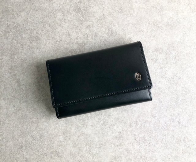 Cartier カルティエ 黒 レザー キーケース メンズ レディース お洒落