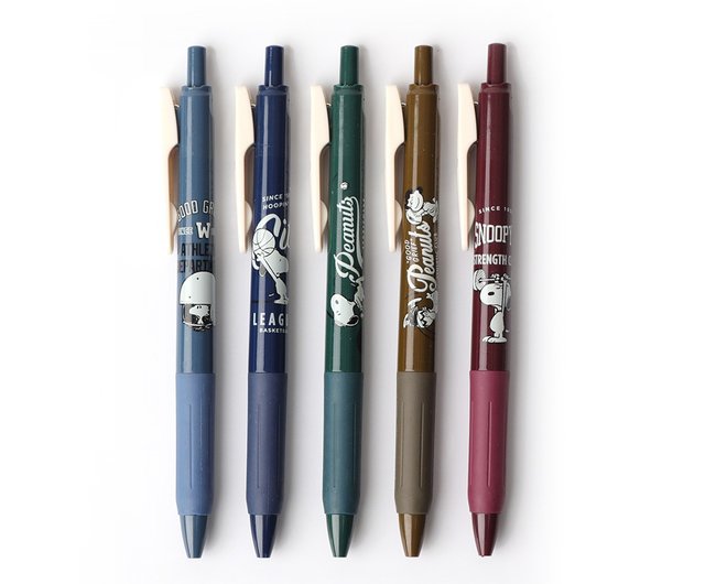 31%OFF】台湾 ピーナッツ スヌーピー レトロボールペン5本セット