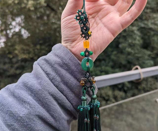 ペンダント 飾り 房 タッセル 漢服アクセサリー チャイナドレス 扇子