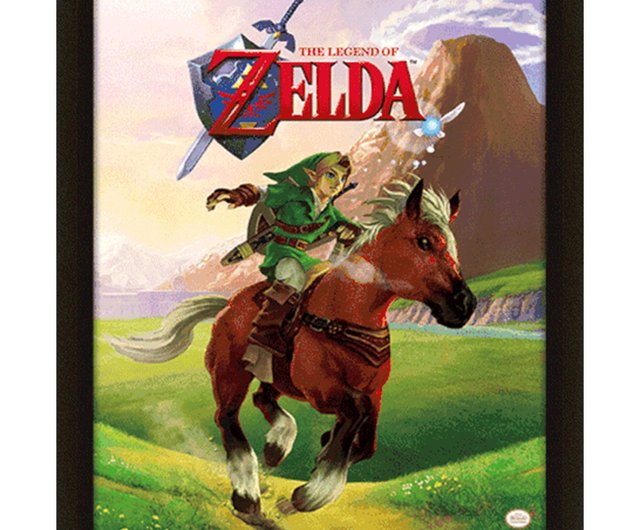 台湾 【任天堂】 ゼルダの伝説:時のオカリナ 3D ゲームカバーポスター
