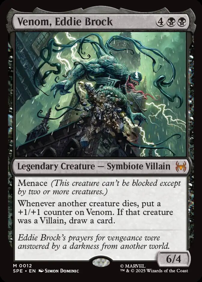 Venom Eddie Brock, Marvels Spider-Man Eternal:Foil (SPE) Price History