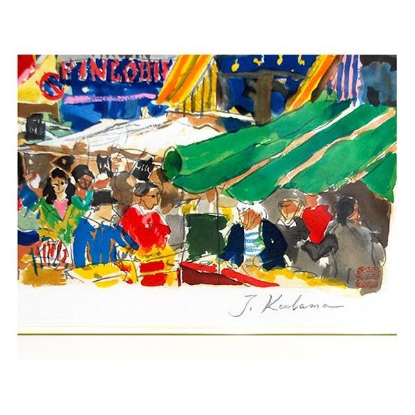 児玉 幸雄 「ムフタール通り」リトグラフ /【Buyee】