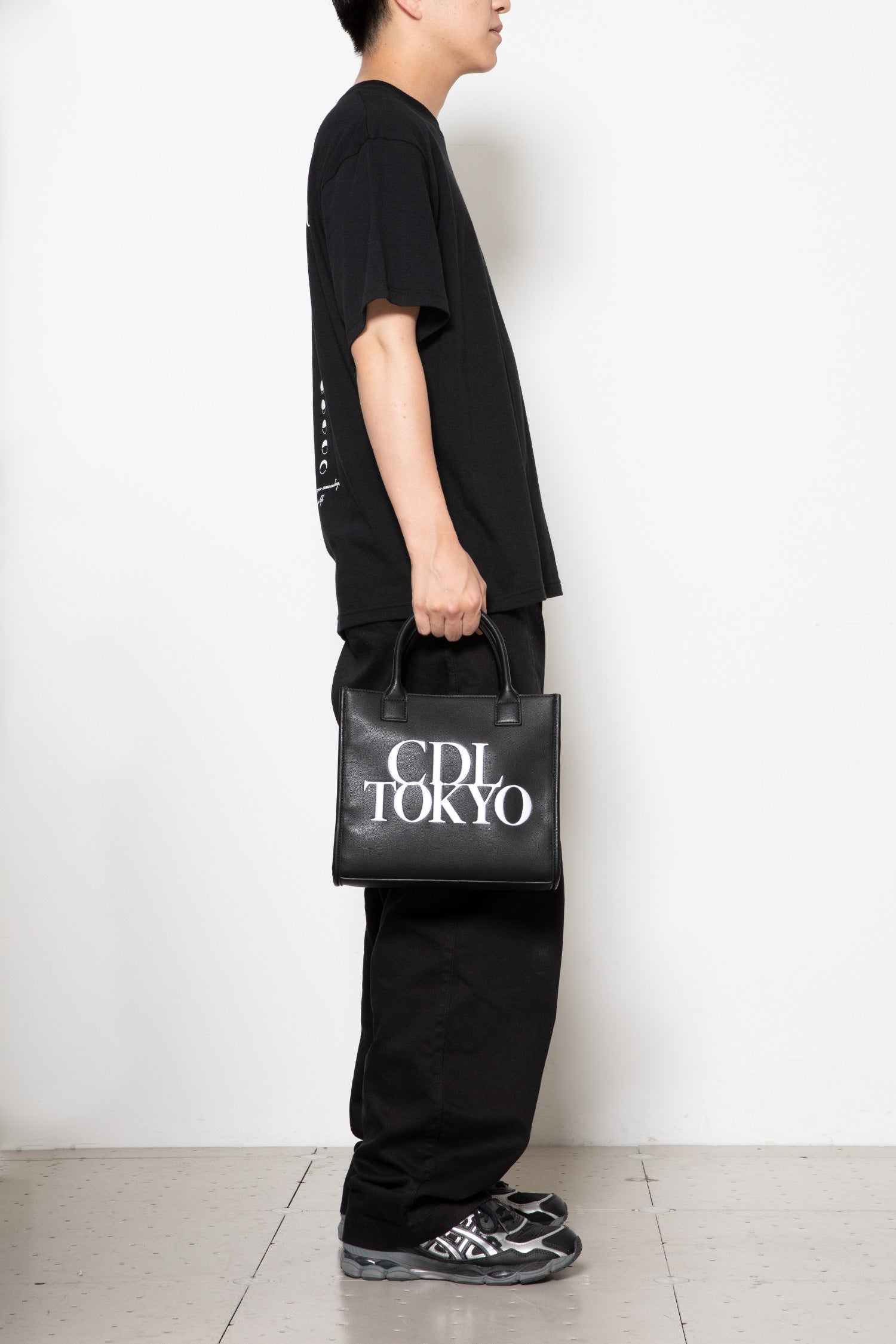 CDL TOKYO Faux Leather Travel Bag 黒 ØMI CDL TOKYO Faux Leather