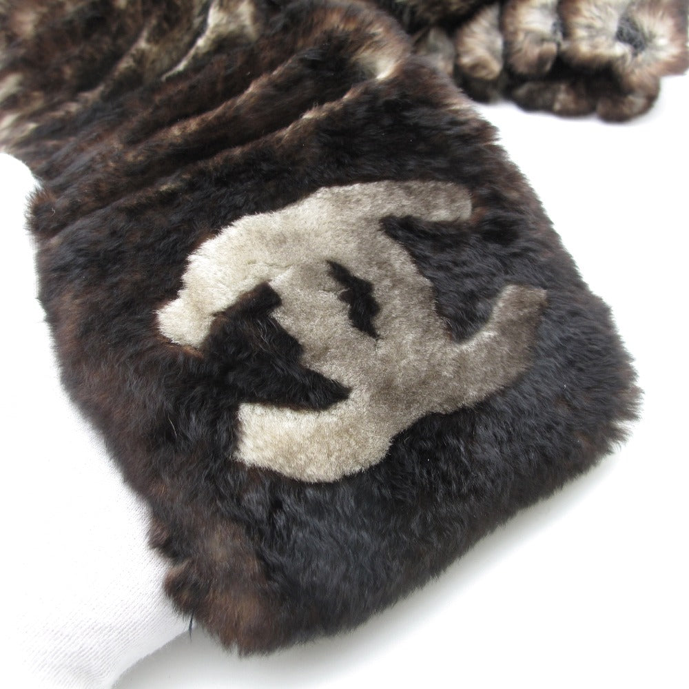 CHANEL シャネル マフラー オリラグ カシミヤ ファー ラビット ラパン