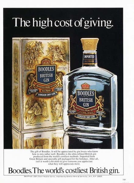 Boodles Gin Vintage 1970s In Box (1 Quart) – Cellar.com