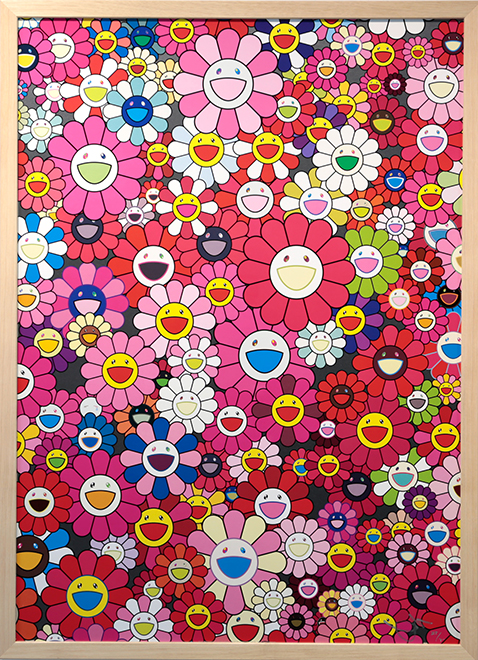 村上隆Zingaro108つ煩悩MURAKAMI.FLOWERSサインED300 村上隆Zingaro108