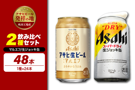 アサヒビール発祥の地】【飲み比べ2種セット計48本】アサヒ生ビール
