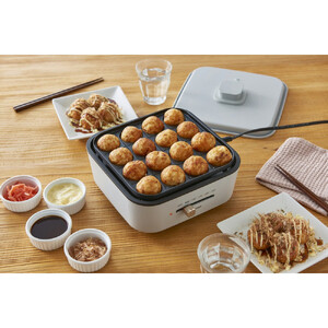 グリル鍋 3枚プレート 溝付 平面 たこ焼き アイリスオーヤマ 家電